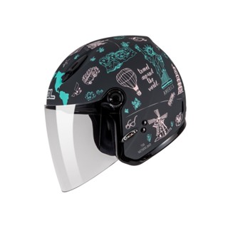 【SOL Helmets】27Y開放式安全帽 (環遊世界 消光灰/粉) ｜ SOL安全帽官方商城