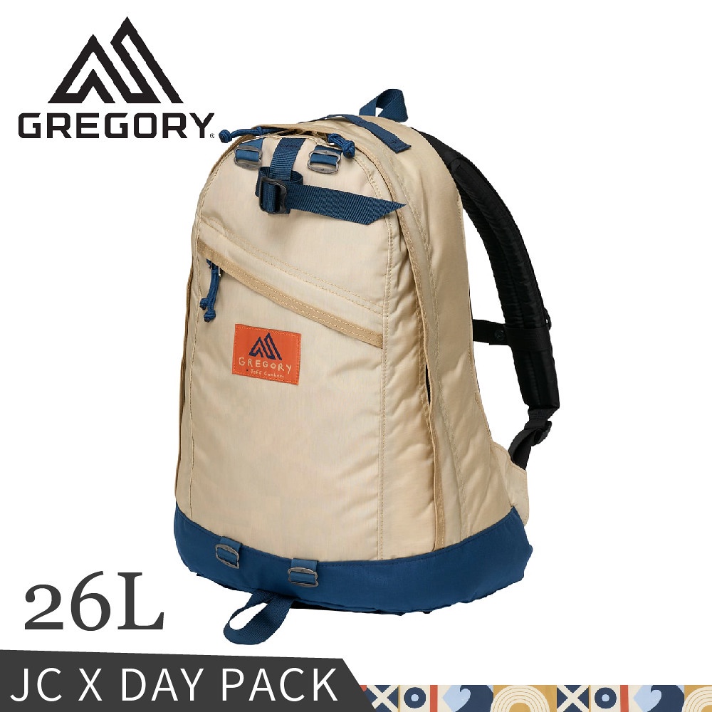 【GREGORY 美國 26L JC DAY PACK後背包《米/藍》】142551/雙肩背包/旅行後背包/輕便背包