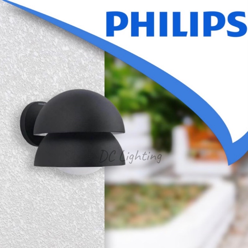 【DC照明】Philips 飛利浦LED晨珂雙圓帽戶外壁燈 16452-台灣實體門市 台灣出貨品質保證快速出貨