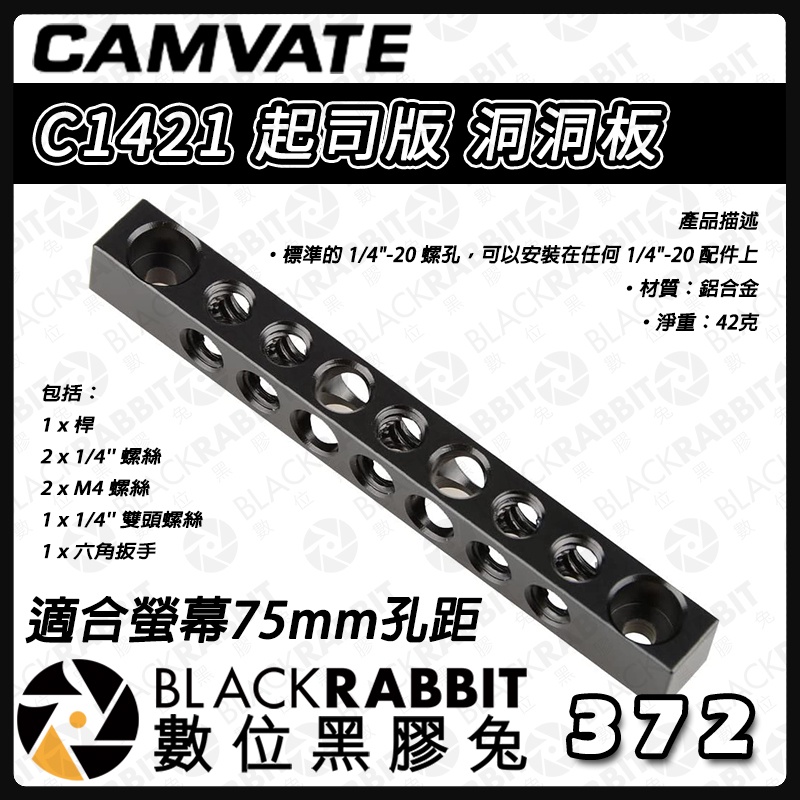 【 CAMVATE C1421 起司板 適合螢幕75mm孔距 】多功能安裝兔籠 提籠 承架 攝影配件 外接 數位黑膠兔