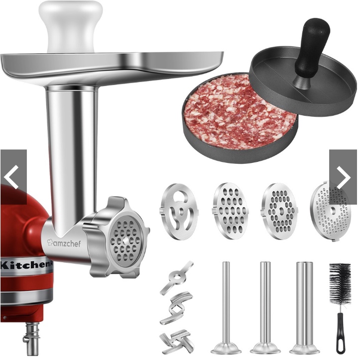 【新品轉售】AMZCHEF 絞肉機配件(適用KitchenAid攪拌機)