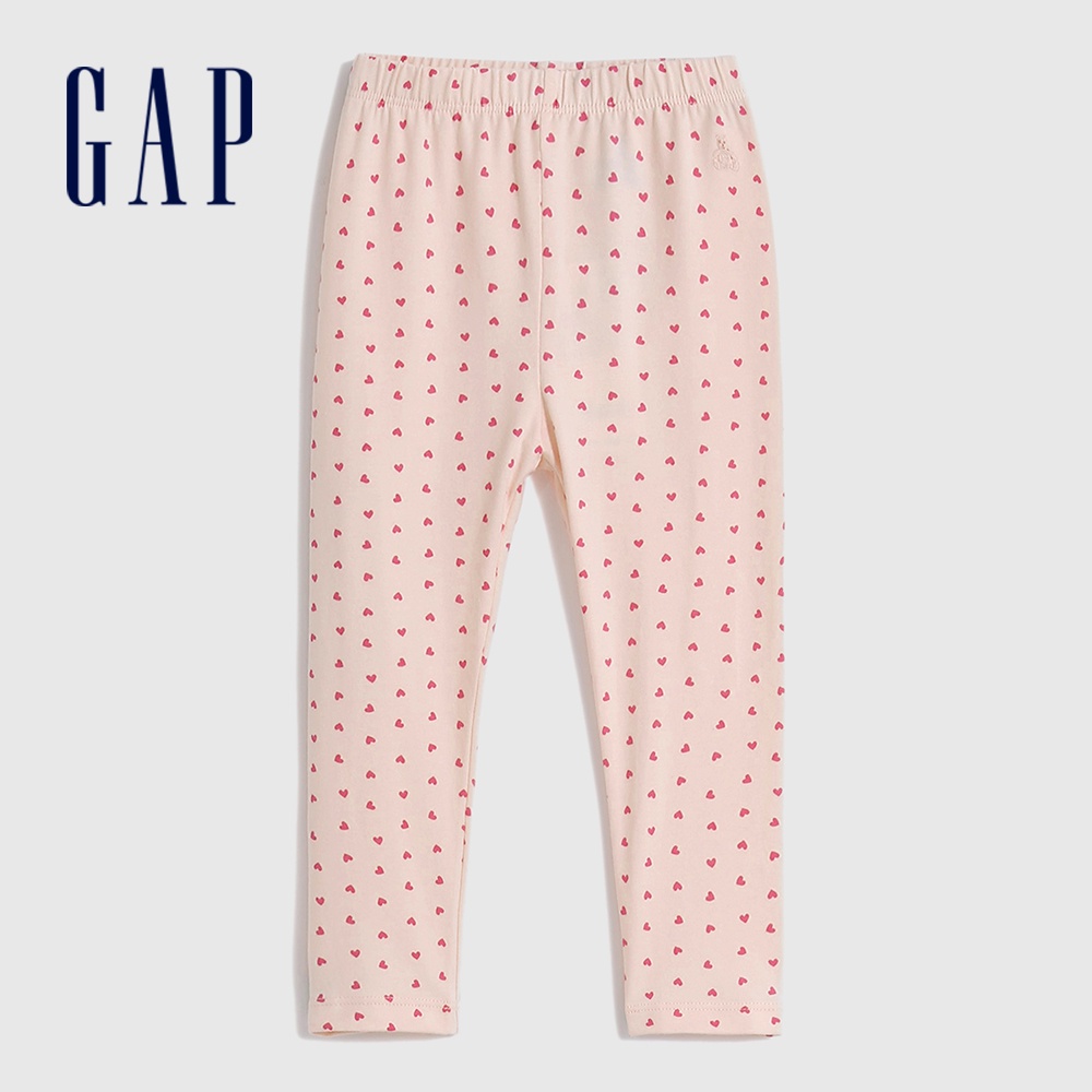 Gap 嬰兒裝 印花針織內搭褲 布萊納系列-粉色(771528)