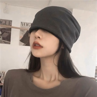 [HO2-shop] - 褶皺純色包頭帽 男女 褶皺 純色 街頭 針織帽 冷帽 包頭帽