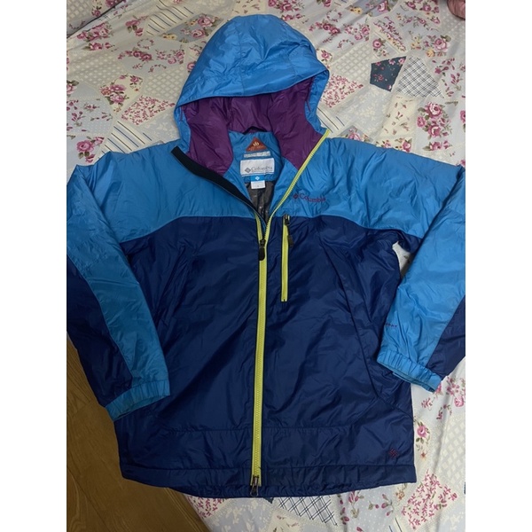 男款哥倫比亞Columbia Omni heat omni-heat 防水防風雙色連帽保暖鋁點外套