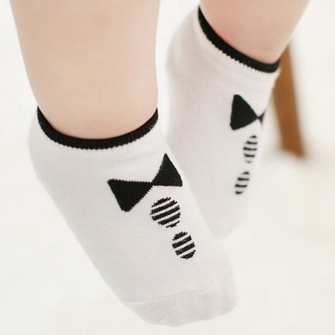 韓國新款領結船襪男女童寶寶兒童隱形地板襪