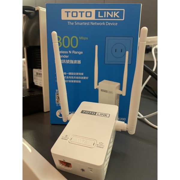 TOTOLINK EX200 雙天線 無線WIFI訊號增強器 延伸器 中繼器 強波器 訊號放大器 二手狀況超好 便宜出清