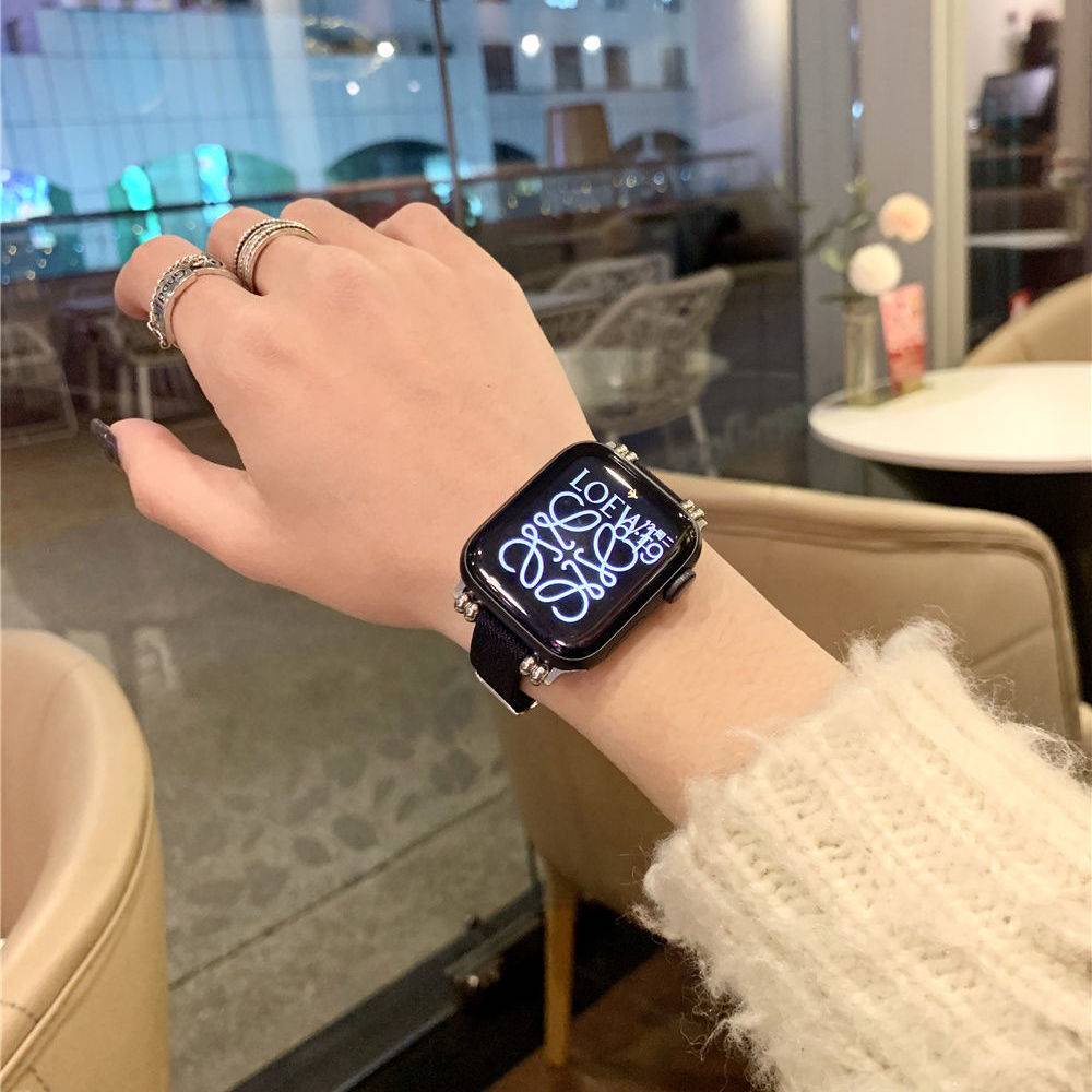 顯瘦 超細女款小蠻腰真皮錶帶 適用於Apple Watch ultra 8 5 6 7 SE 44mm 45/49mm