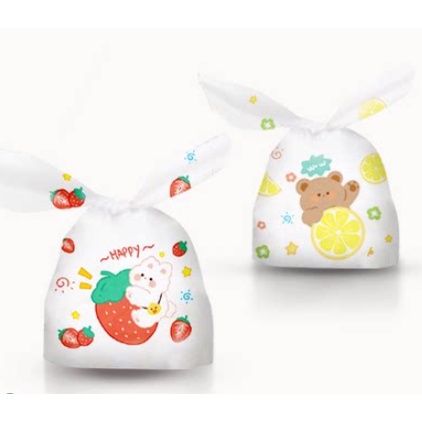 ♥現貨♥(1入)療癒動物 兔耳袋 大容量袋 動物袋  糖果袋 餅乾袋 兒童節 禮物袋 點心袋 喜糖袋 烘焙袋 小物袋