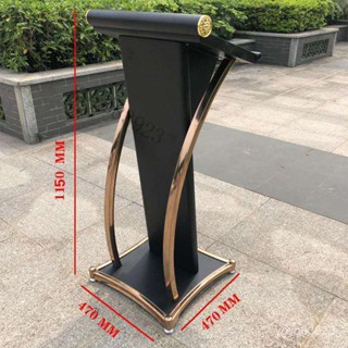 【熱賣 廠家直銷】不銹鋼講臺桌金屬演講臺髮言小型前臺簡約現代迎賓接待主持演講臺