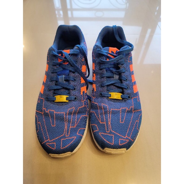 Adidas Originals 愛迪達 二手   Flux ZX  M21362色 藍橘紅 幾何圖形 陳奕迅 慢跑鞋