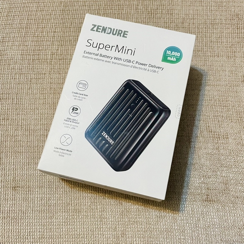 全新現貨 Zendure 行動電源 supermini 100固卡 USB-C 20W external battery