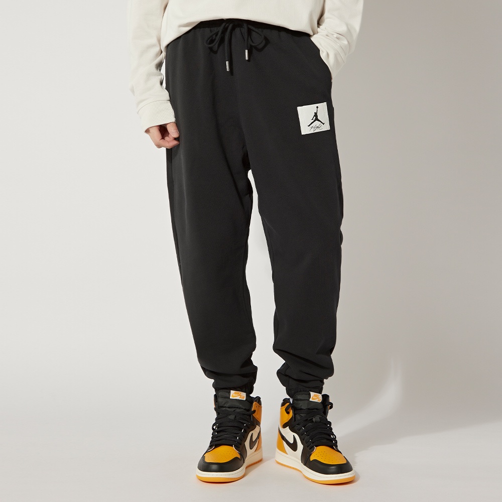 Nike As M J Ess Stmt Flc Pant 男 黑 喬丹 縮口 重磅 小標 長褲 DQ7469-010