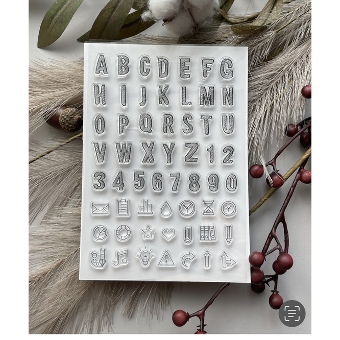 moodtape  字母印章 英文字母 透明印章 水晶印章