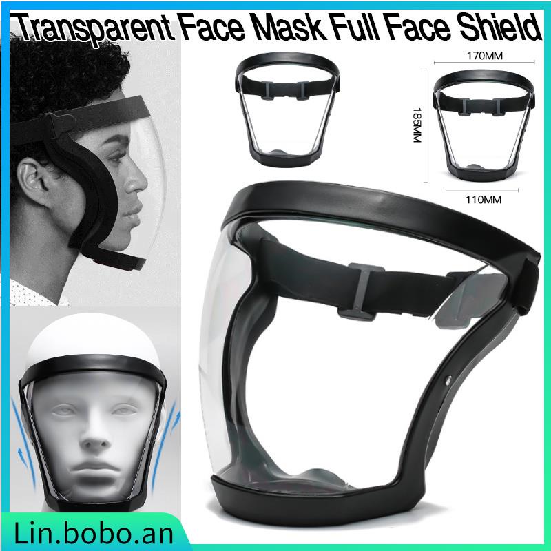 Transparent Face Mask Full Face Shield Dust-Proof Cover Spor