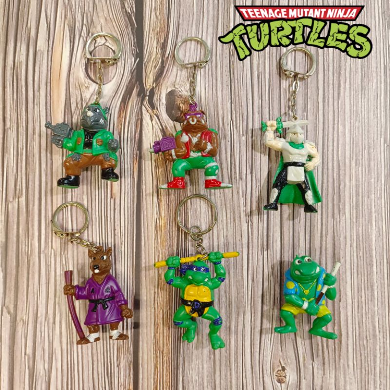 ⭐喔啦玩具店⭐忍者龜 鑰匙圈  許瑞德 疣豬 犀牛 師傅 掛飾 吊飾  1996 2000年 老玩具 玩具公仔