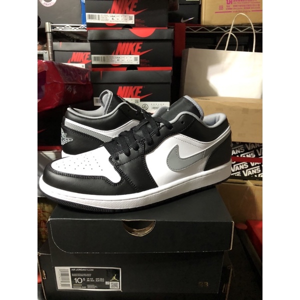 台灣公司貨 Air Jordan 1 Low Shadow 黑白灰 shadow 影子 553558-040 10.5