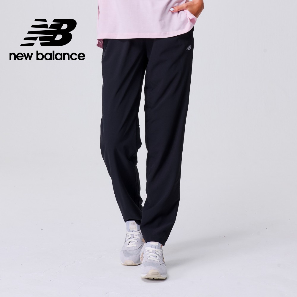 【New Balance】 NB MIT 鬆緊彈性平織長褲_女性_黑色_6872310289