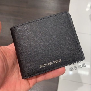 現貨🐣美國代購MICHAEL KORS MK男短夾 6卡 卡夾款 皮帶禮盒 零錢包款