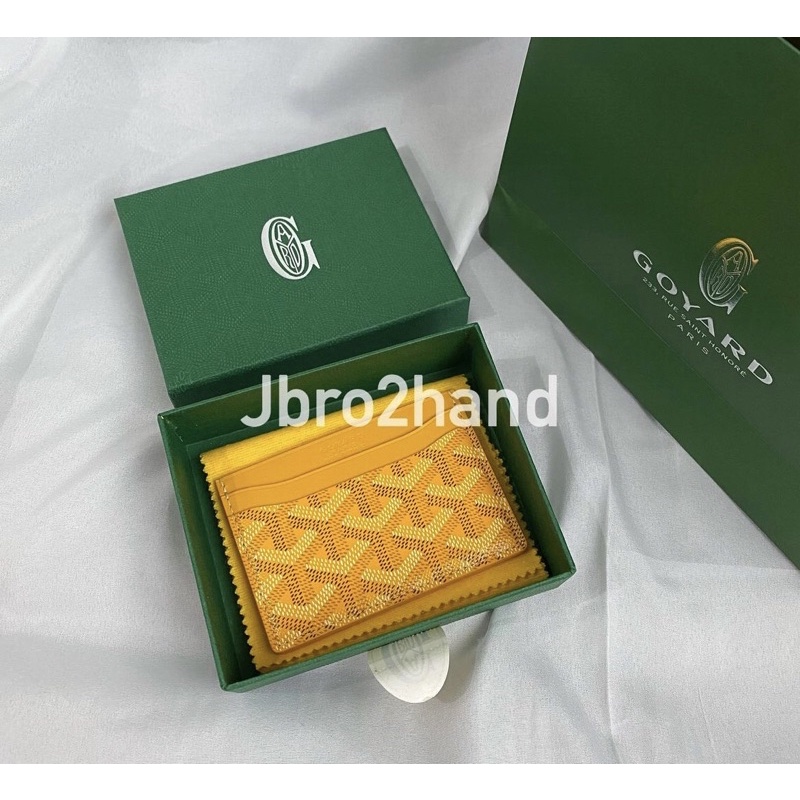(Jbro2hand) 代購 GOYARD card holder 黃色卡夾 五卡 日本代購 日本連線