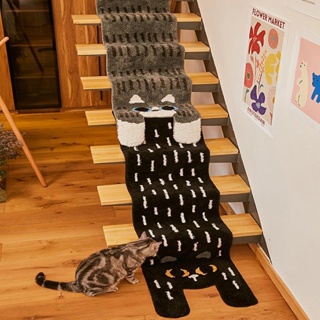 鯨魚不下雨☀ 階梯貓貓地毯/湯姆貓地毯/長板地毯/貓咪地毯