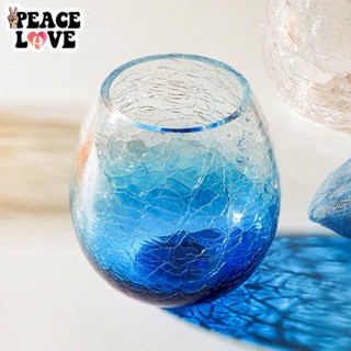🌟PEACE酒吧🌟藍色冰裂星空玻璃杯水杯女可愛ins風杯子早餐杯啤酒杯牛奶咖啡杯