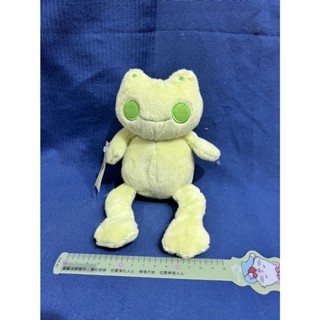 【杜老師的二手商店】（臺灣現貨）外銷歐美 早期玩具樣本 嬰幼兒安撫玩偶 綠色小青蛙 T120 全新未使用 絕版 獨一無二