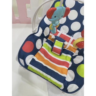 已售出 / 二手/費雪圓點安撫躺椅 可攜式兩用震動寶寶躺椅