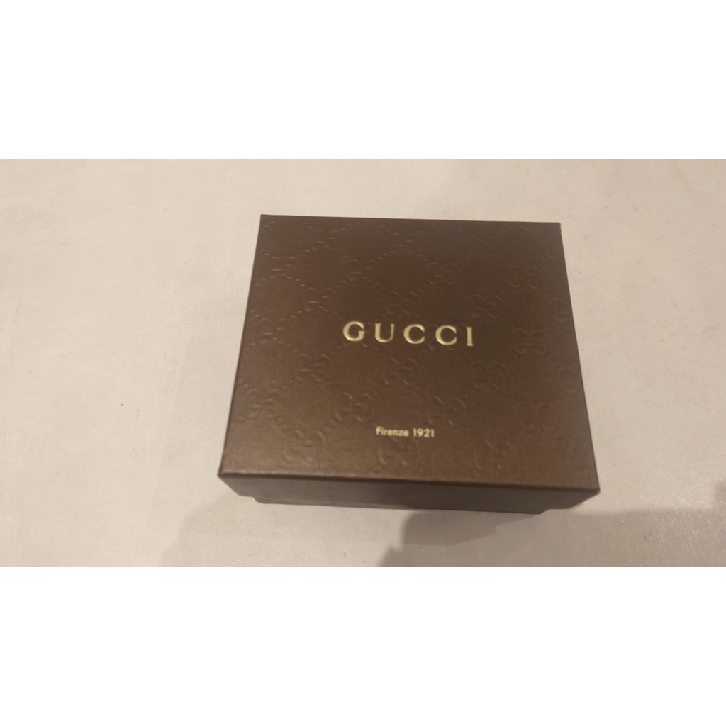 【保存良好品牌紙盒】古馳 Gucci 咖啡色 壓紋 紙盒