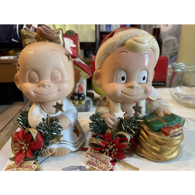 二手陶瓷裝飾品聖誕娃娃、天使燭台香氛蠟燭適用
