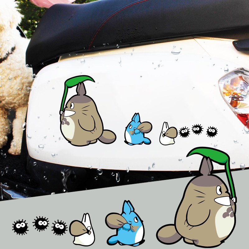 龍貓My Neighbor Totoro反光車貼 宮崎駿漫畫卡通貼紙 機車汽車可愛趣味貼花