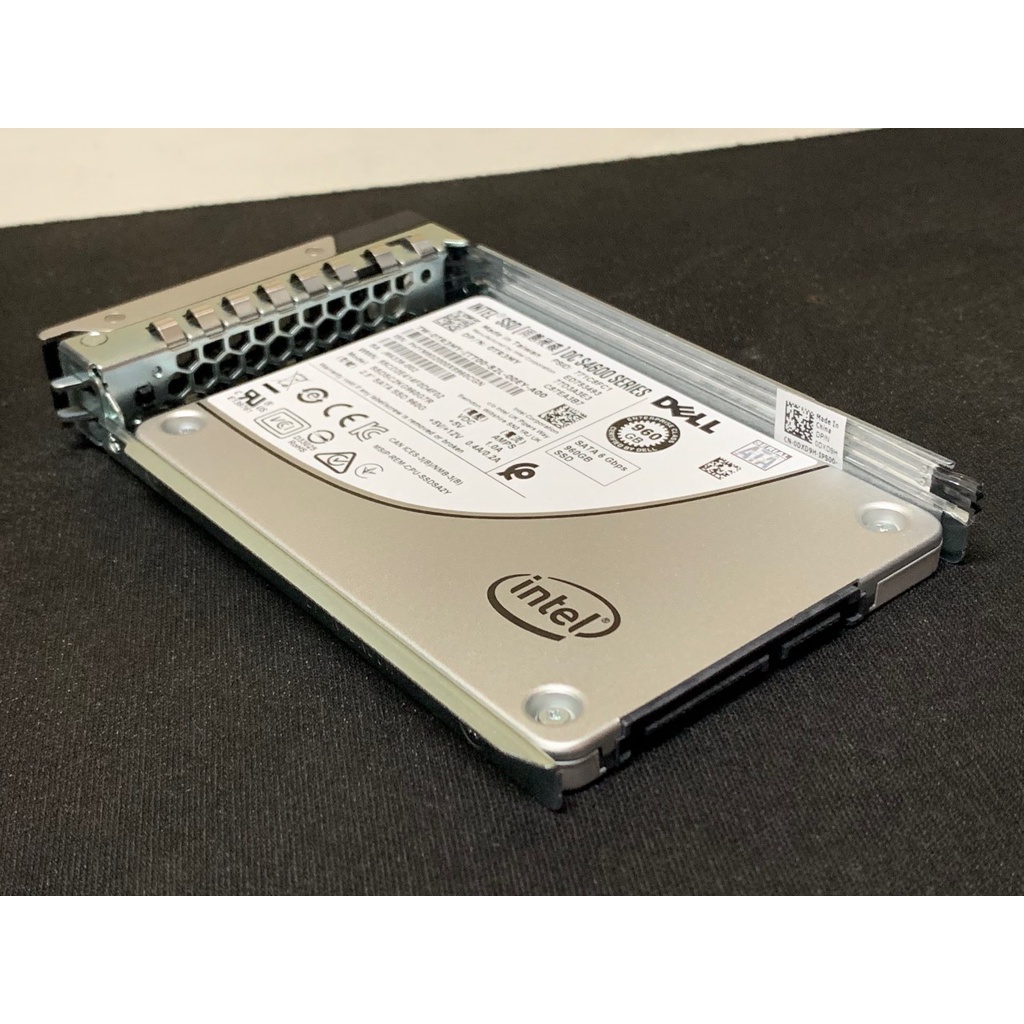 DELL原廠 INTEL DC S4600 企業級 伺服器 960G SSD 含R640 R740 Tray