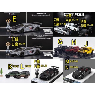 TM 1/64 SLS TPC Master 路虎 悍馬 大牛 LB LP700 R34 戰鬥灰 Star Model