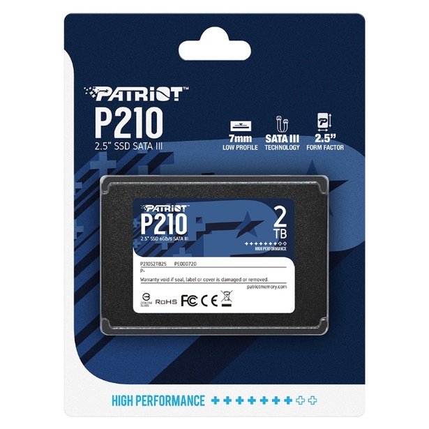 【Patriot 美商博帝】P210/P220 1TB/2TB 2.5吋 SSD固態硬碟【附發票】