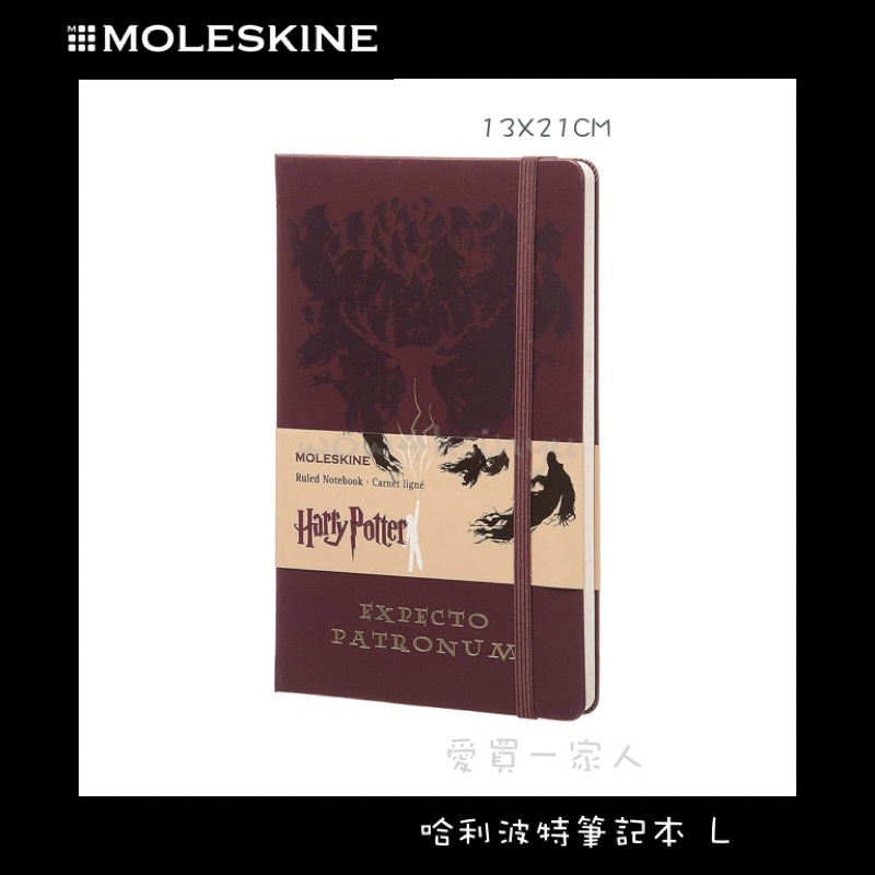 MOLESKINE 哈利波特限量筆記本/L/橫條/240頁【愛買一家人】