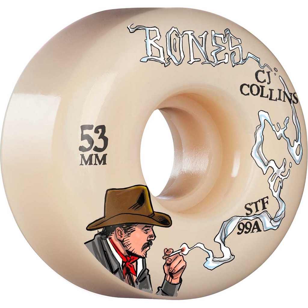 BONES WHEEL STF COLLINS COWBOY UP V2 53MM 滑板 硬輪