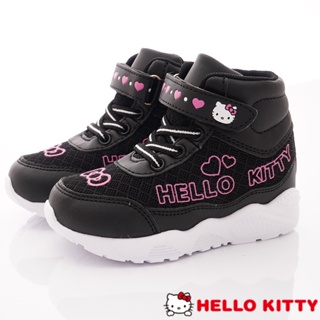 Hello Kitty><高筒運動款719864黑(中小童段)(零碼)