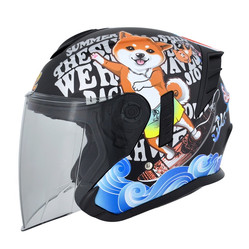 M2R 安全帽 FR2 紀念版 CNS加強型 #3 柴犬 消光黑 熊貓安全帽