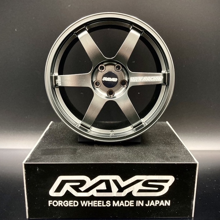 【收藏模人】RAYS TE37 ADVAN GT 輪框 模型  裝飾 鋁合金鍛造 鋁圈 擺飾 禮物 紀念 1:5 1/5