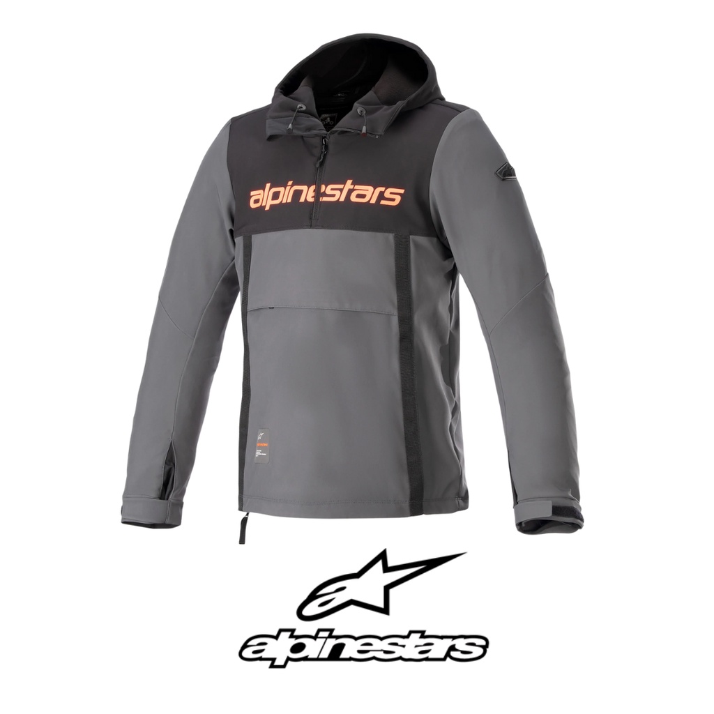 ALPINESTARS SHERPA HOODIE 黑灰紅 防水 防摔連帽上衣 防摔衣