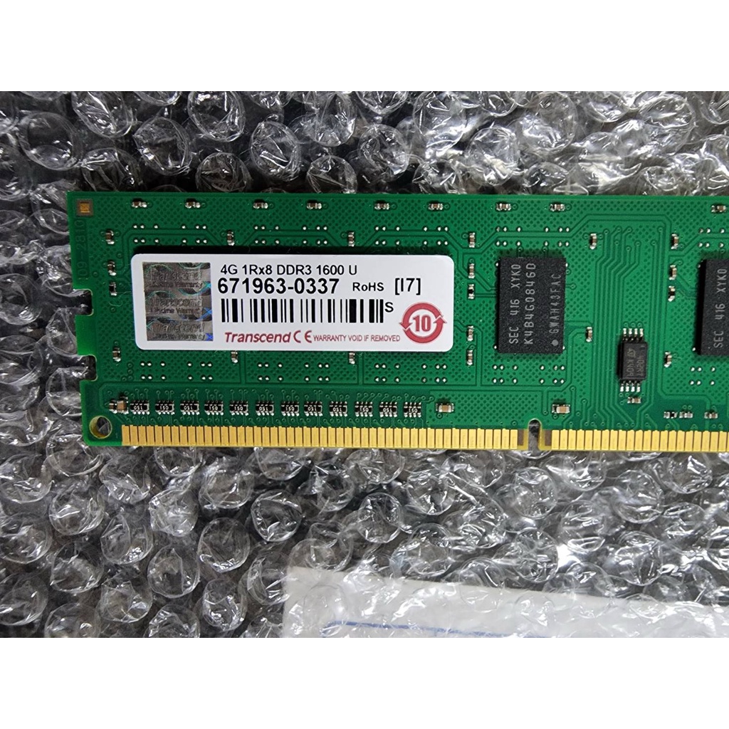 現貨 免運 良品 Transcend創見 Apacer 宇瞻科技 4GB DDR3 1600U 桌機記憶體 單面