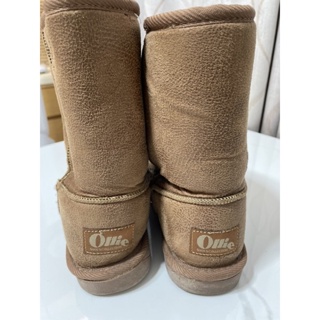 Ollie韓國棕色中筒雪靴