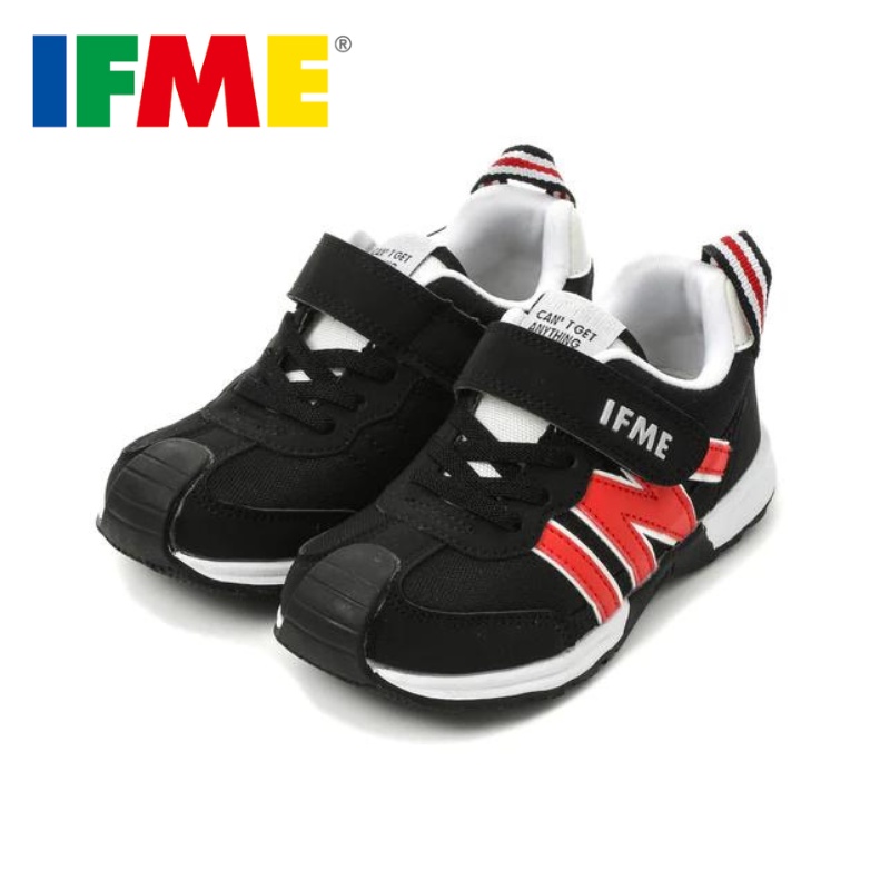 [新竹-實體門市]IFME-勁步系列 深黑沉靜-黑色 日本機能童鞋 原廠公司貨 運動鞋 布鞋