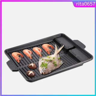 Home Non-stick Griddle Grill Frying Pan Kitchen Outdoor Barb
