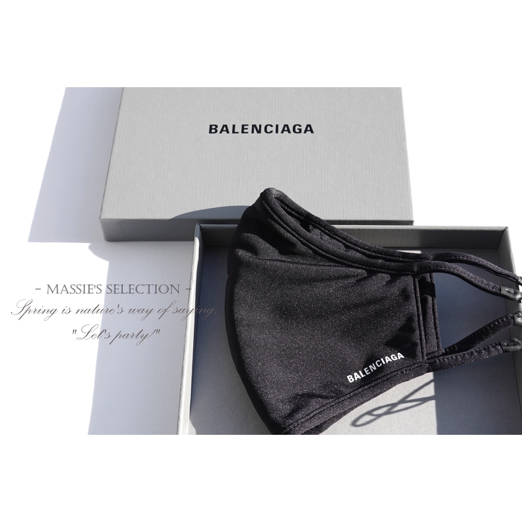 REPL) BALENCIAGA 巴黎世家 口罩 義大利製 LOGO可調整式口罩 非醫療口罩 口罩 LX