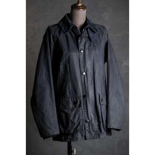 Barbour Bedale SL Wax Jacket 英國皇室認證 油布上蠟外套 灰藍色