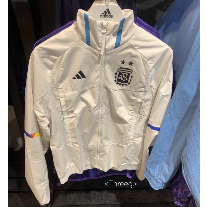 🏀ADIDAS FIFA 世界盃 阿根廷國家隊 進場外套 立領 透氣網布 白色 男款 IC4446