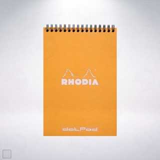 法國 羅地亞 RHODIA Wirebound dotPad A5 上掀式圈裝點格筆記本: 橘色