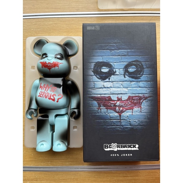 全新已拆未擺飾  BE@RBRICK 400% 蝙蝠俠 黑暗騎士 小丑 限定