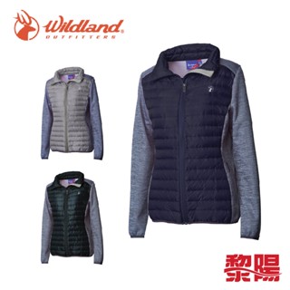 Wildland 荒野 0A62991 女彈性針織拼接羽絨外套 (4色) 防絨/輕量透氣/防風保暖02W0062991