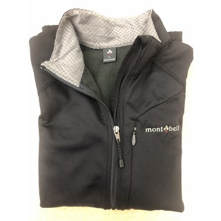 Mont-bell 女生黑色中層外套L碼 climaplus(stretch)style#1106541